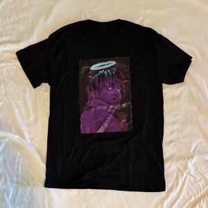 Juice WRLD Medium Custom Black Graphic T-Shirt